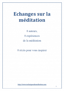 Le livre échanges sur la méditation